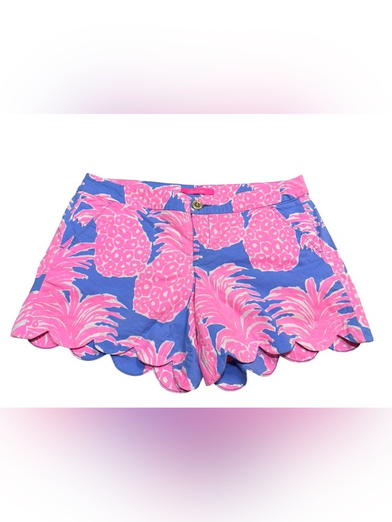 Lilly Pulitzer Pants - Lilly Pulitzer Buttercup Pineapple Shake Scallop Shorts Size 8